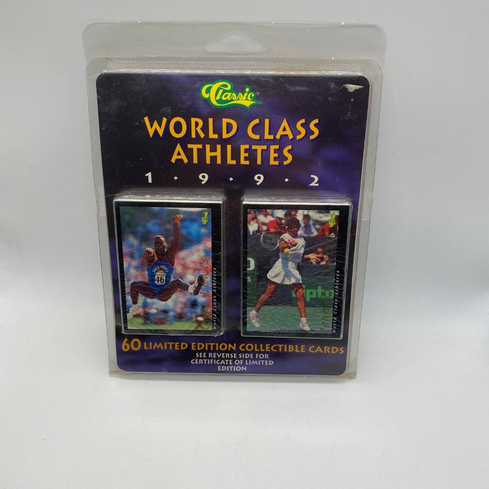 New Vintage Classic 1992 World Class Athletes Card Set Sealed Package